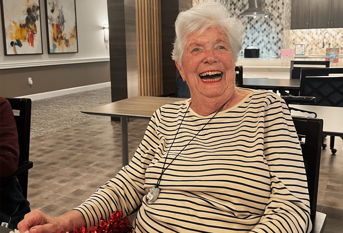Resident enjoying life